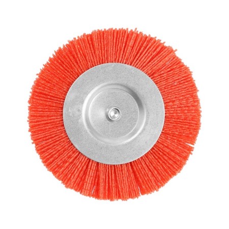 Nylon brush for a tundra drill, with a hairpin, flat, 125 mm-2