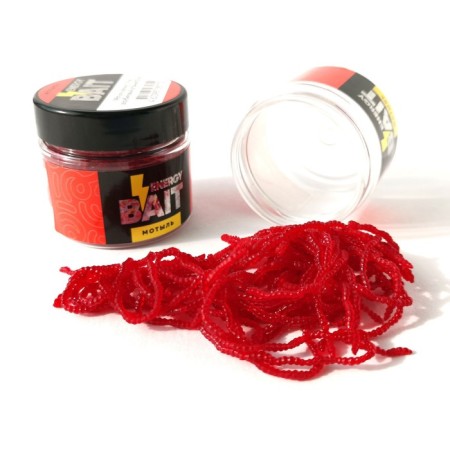 Artificial nozzle Energy Bait Motyl, Wave, L, 70 mm, 50 pcs, Rubin color