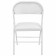 Folding stool Brabix Golf Plus CF-003 comfort, white frame, white leatherette