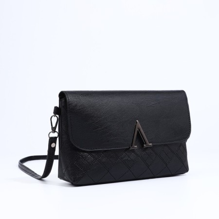 Bag-clate on magnet, long belt, black color-3