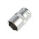 Head -sided tundra head, under a square 1/2, 18 mm, CRV