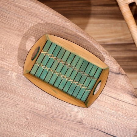 Bamboo tray 25x18x4 cm-1