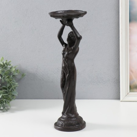 Cast iron candle for 1 candle "goddess" 10.5x12x36 cm-4