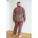Female suit, size 60, burgundy color