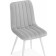 Stool on a metal frame Dani metal/velor, white/light gray 43x48x85 cm