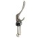 Furniture hook Cappio Heel, two -rod, graphite