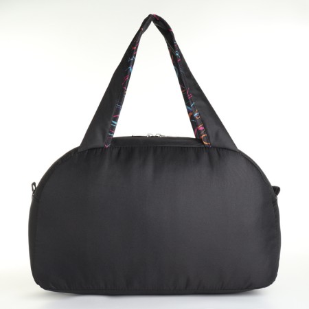 Sports bag with lightning, long belt, external pocket, black color-1