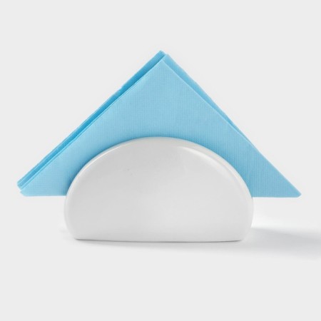 Ceramic “Classic” napkin, 12 × 4.5 × 7 cm, white color-2