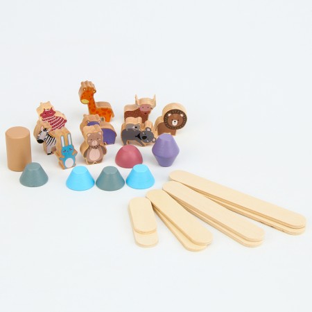 Wooden developing toy Balancir "Animal World" 20.5 × 15.5 × 4.5cm
