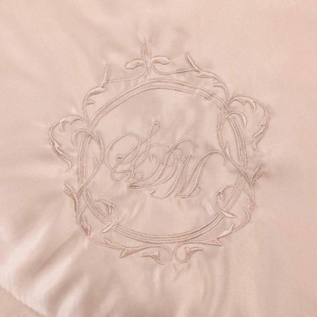 A set with a blanket "Tiara", size 160x220 cm, 160x240 cm, 50x70 cm, coffee color-3