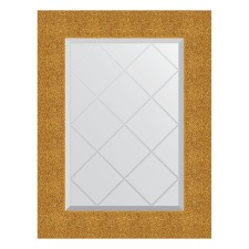 Mirror with engraving in the baguette frame, gold minting 90 mm, 56x74 cm