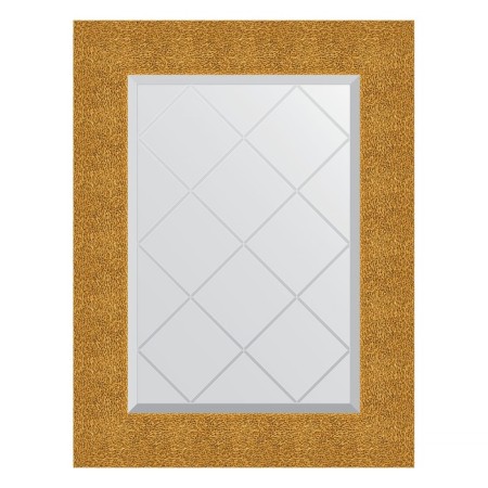 Mirror with engraving in the baguette frame, gold minting 90 mm, 56x74 cm