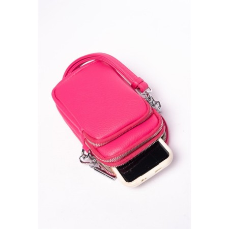 Cross-Body Bag, eco-leather, ludor pink, 11x5x19 cm-4