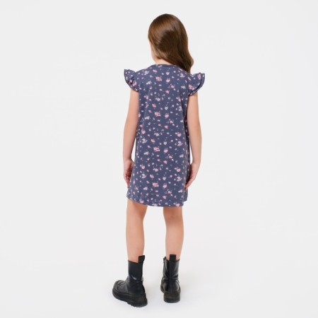 Платье для девочки KAFTAN "Kitten" р.30 (98-104), т. серый-3