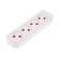 Rosetic TDM block "People" 2P, 4 nests, 10A, 250V, without grounding, white, SQ1806-0419