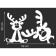Decorative sticker for windows "Two deer" 35x52 cm