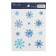 Sticking with a luminous layer "watercolor snowflakes", 10.5 x 14.8 cm, New Year