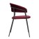 Stefany chair, 515 × 600 × 785 mm, velor, wine color