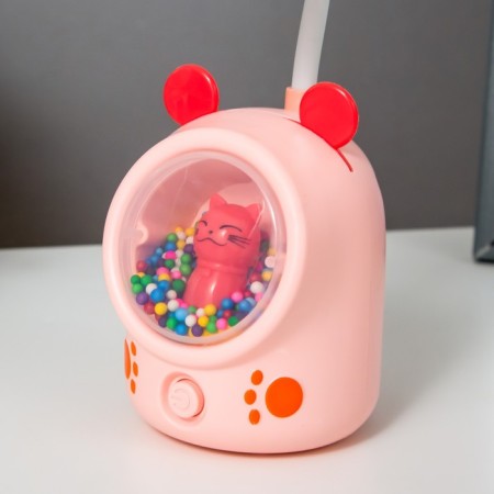 Table lamp "Ears" LED 3W USB pink 7x10x17 cm Risalux-6