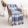 Picnic Picnic 140x200 cm, white-blue-gray, cotton 20%, pan 40%, polyester 40%
