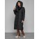 Coat insulated winter female, size 48, black color