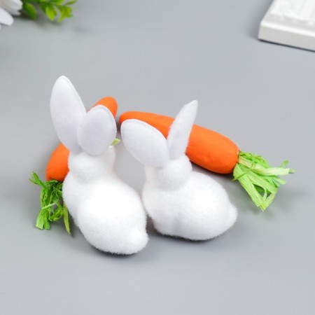 Souvenir "Bunny with carrots" set 4 pcs 15x18 cm mix-2