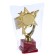 The award figure "Zvezda" c, the plastic stand is red, 17 x 9.5 x 6.3 cm.