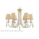 Crystal Lux, Victoria 3340/306, E14, 6x60 W, 50.1x65x65 cm, golden color