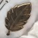 Dilate's fruit dish "Vintage leaf", 38 × 20.5 × 1.5 cm, bronze color