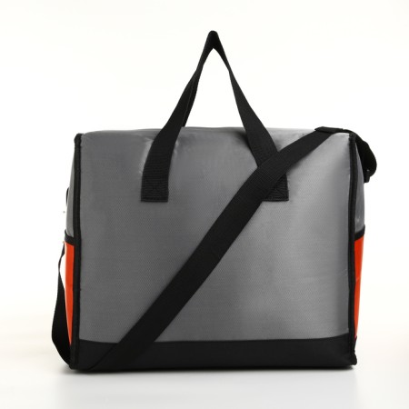 Bag-Termyu two-flower 36l, 42*25*35, DECD for Meln, 3 N/pocket, Rag belt, gray/orange-1
