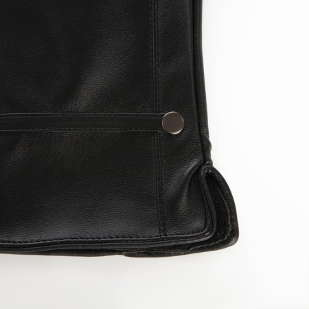 Gloves of wives 24*1*9 cm, leather claim, without insulation (c), dimensionless, cloves, black-1