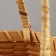 Wicker basket, 19.5 x 14 x 13/27 cm, rattan