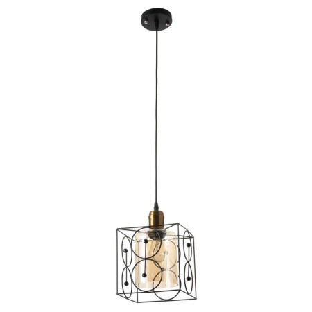 Lamp Bayerlux 2104/1bk E27 40W black 16x16x100 cm