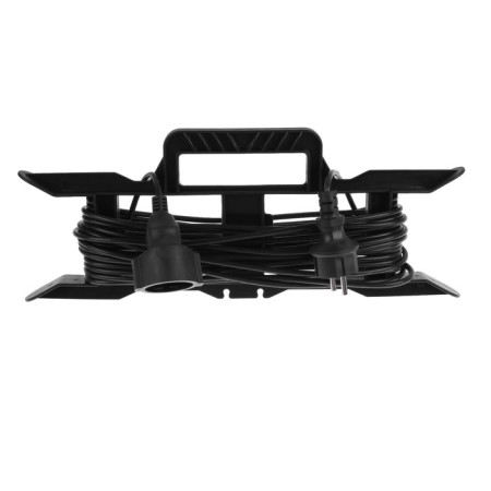 Extension cord on the frame 1 socket, 10m, 10a, PVS 3x0.75mm2, with salary, IP20-1