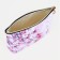 Cosmetic bag with lightning, white/pink color