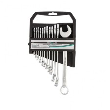 A set of keys of the combined Stels 15429, 6 - 22 mm, CRV, matte chromium, 12 pcs.