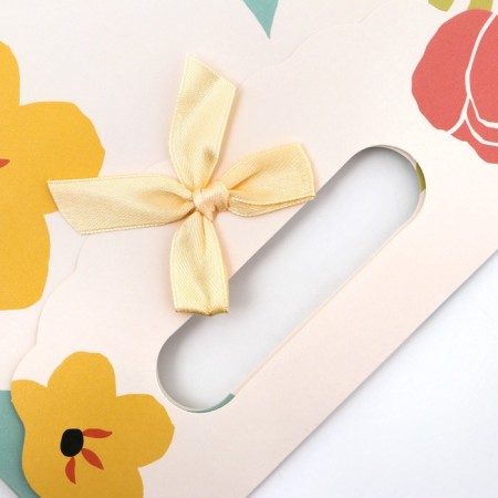 Gift box-package, packaging with a cut pen, "flowers", 19 x 9 x 27 cm-3