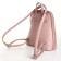 City backpack of artificial leather with lightning, pink color