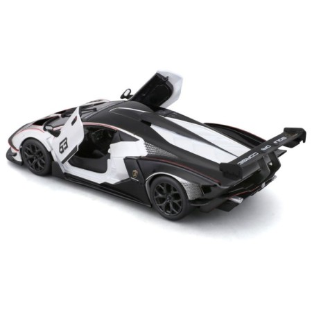 Racing machine BBURAGO LAMBORGHINI Essenza SCV12, DIE-CAST, 1:24, Black and white color-6