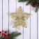 Tip "star" frosty patterns, 15x15 cm, gold
