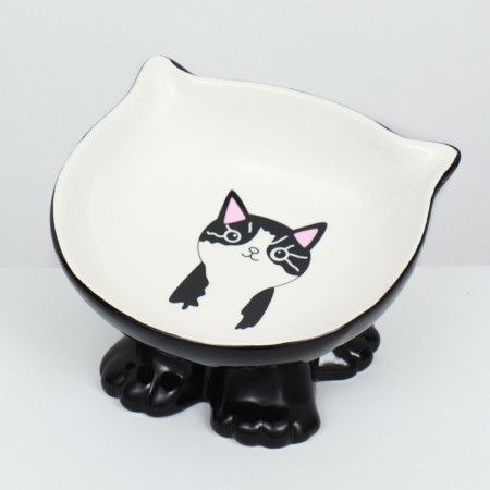 Ceramic “Kisa” bowl on the stall-lapcs 200 ml 13 x 12 x 8 cm, black-3