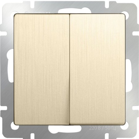 Two-clavy switch WL10-SW-2G, champagne color