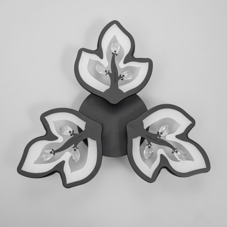 Chandelier 1093/3bk LED 72W 3000-6000k Dimmer black 50x50 cm Bayerlux-6