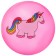 Children's ball "Pony and unicorns", D = 22 cm, 60 g, color mix