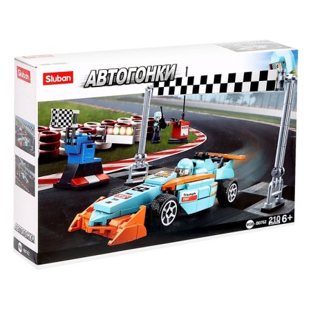 Constructor Racing machine "Bolid" Sluban Autogan, 210 parts, 6+-4