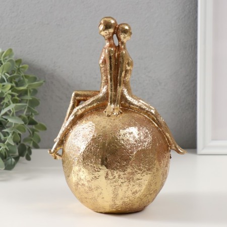 Souvenir Polystone "My Universe" gold 21.5x16x13 cm