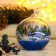 Christmas ball D-8 cm "Snow Forest" manual painting