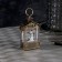 LED figure "Lantern with a snowman" 7.5 × 14 × 4.2 cm, plastic, sparkles, batteries AG13x3, glow warm white