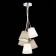 Suspended EVOLUCE lamp. Sle300403-05. Prato. 5x40 watts, E14, 40x40 cm, chromium color