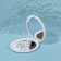 Folding mirror "tenderness", d = 7.5 cm, turquoise color